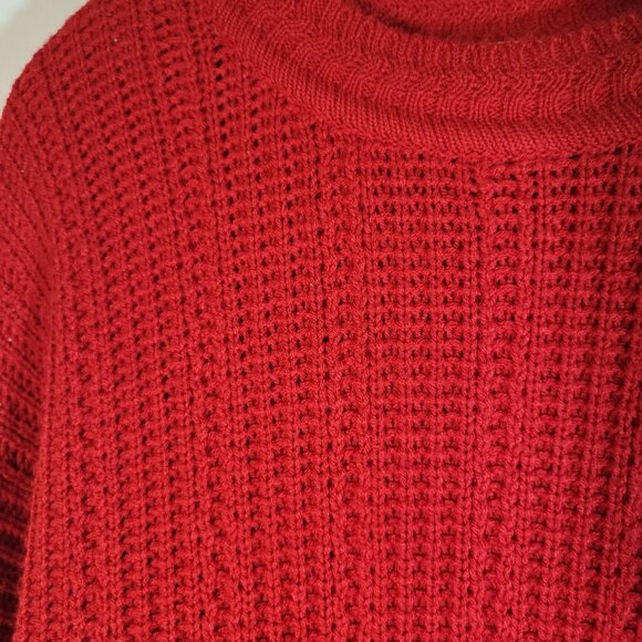 American Weekend Woman Vintage Acrylic Sweater Size 2X Red - Picture 3 of 7